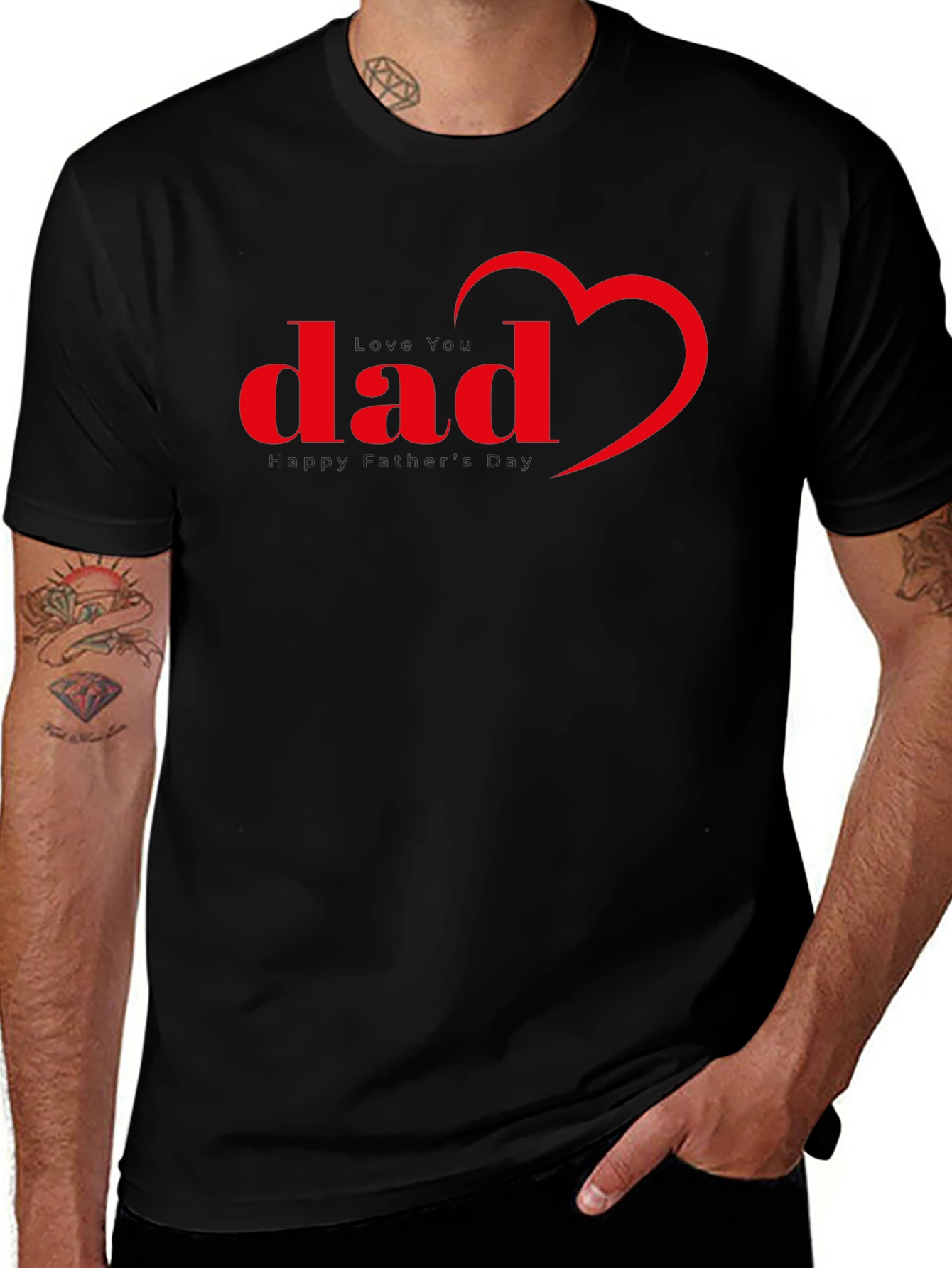 Dad Heart T-Shirt - Fathers Day Tee