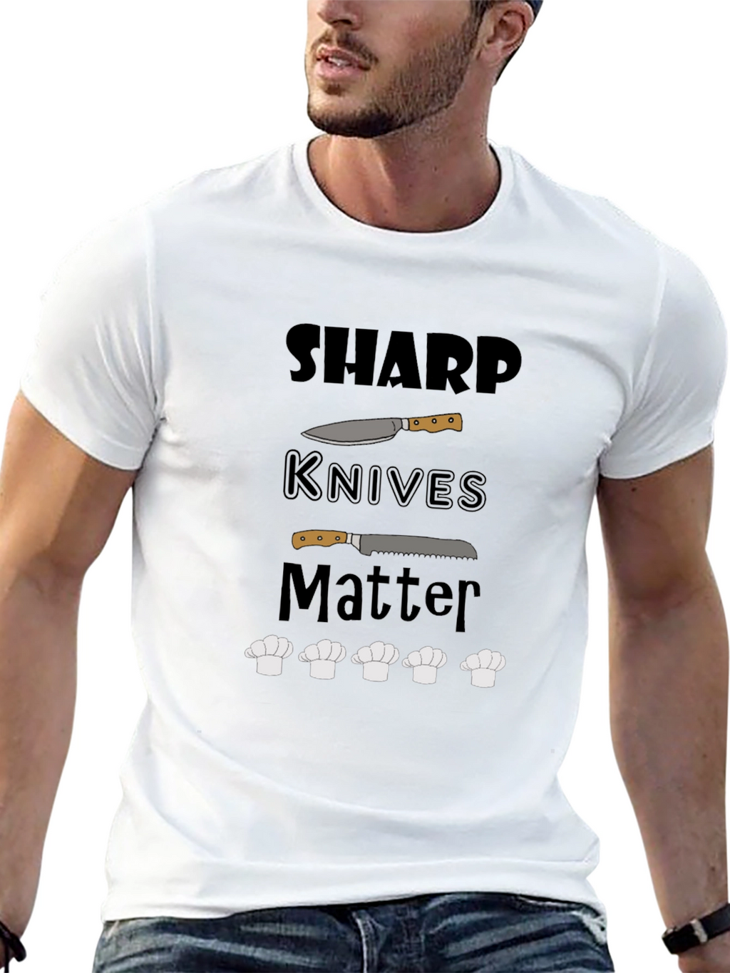 Sharp Knives Matter Graphic Tee - Chef Edition