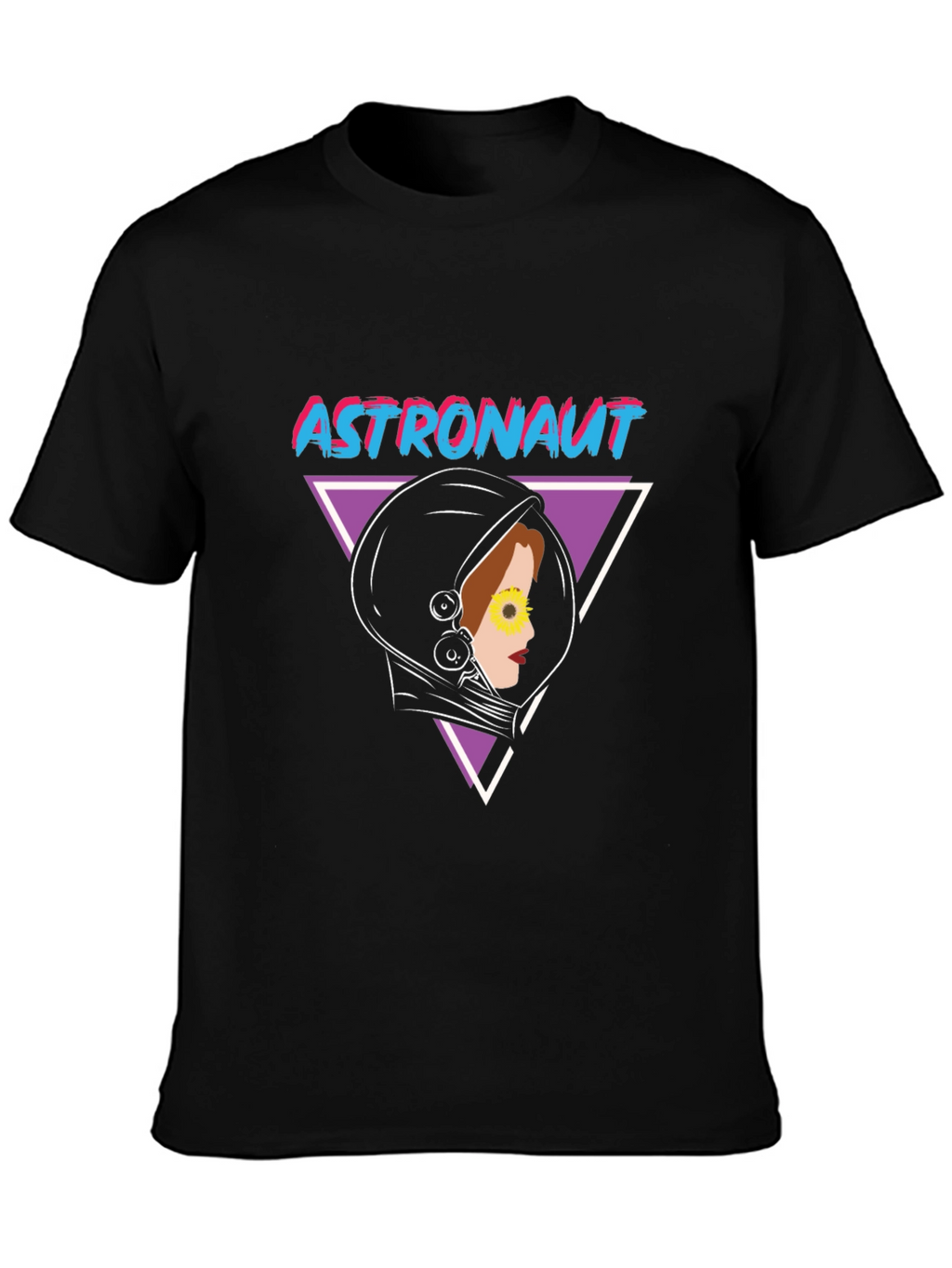 Astronaut Graphic Tee - Retro Space Design