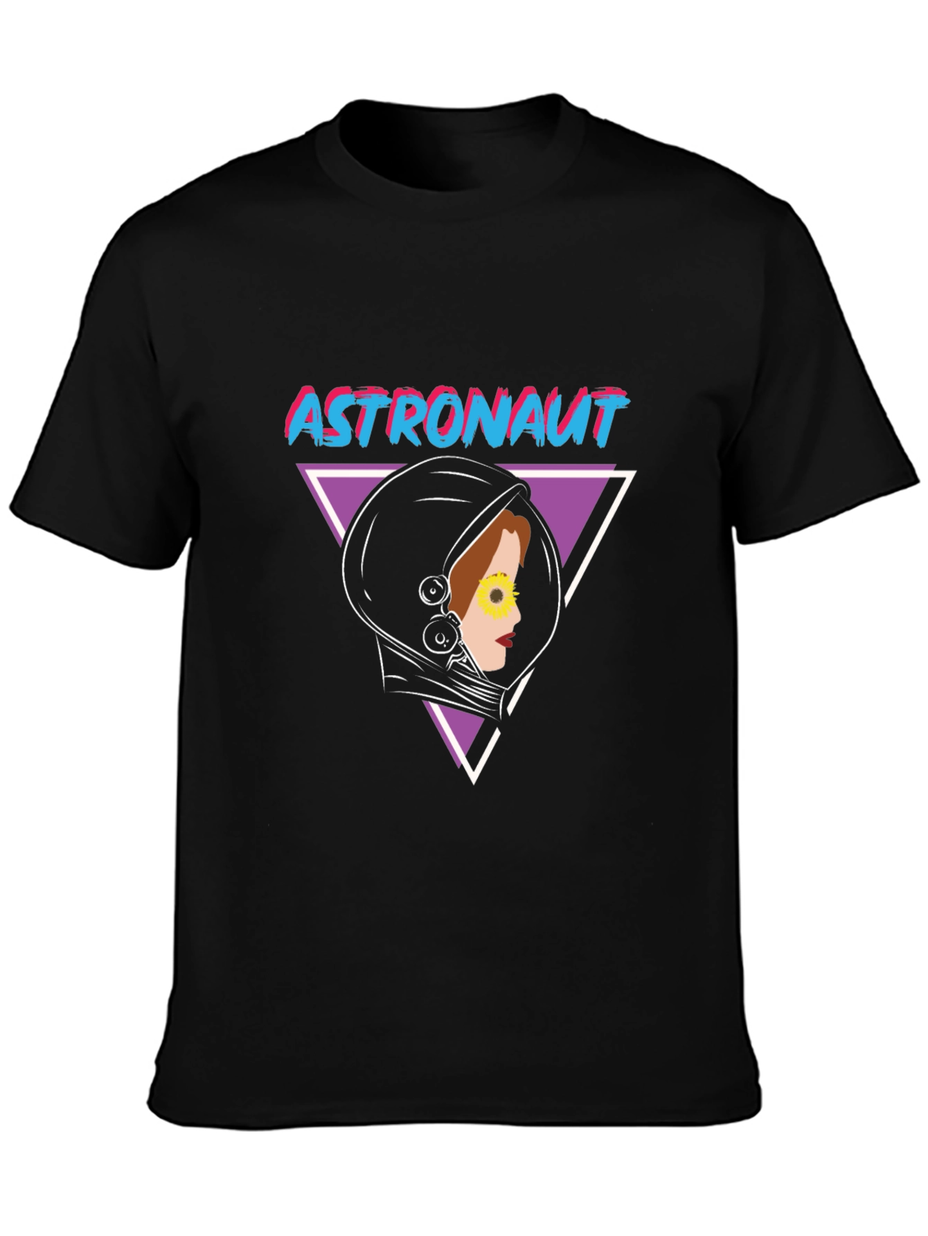 Astronaut Graphic Tee - Retro Space Design