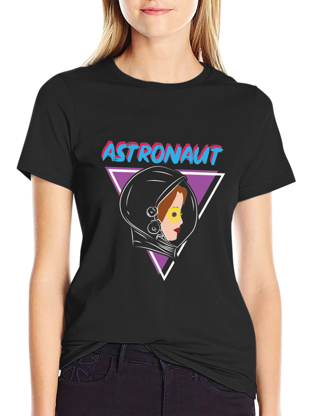 Astronaut Graphic Tee - Retro Space Design