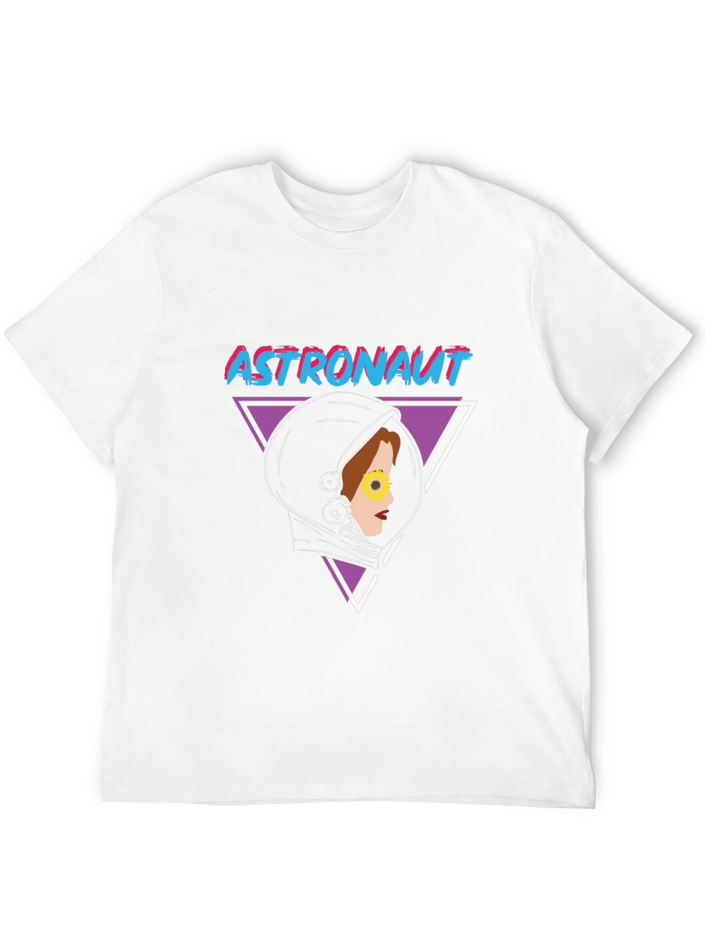 Astronaut Graphic Tee - Retro Space Design