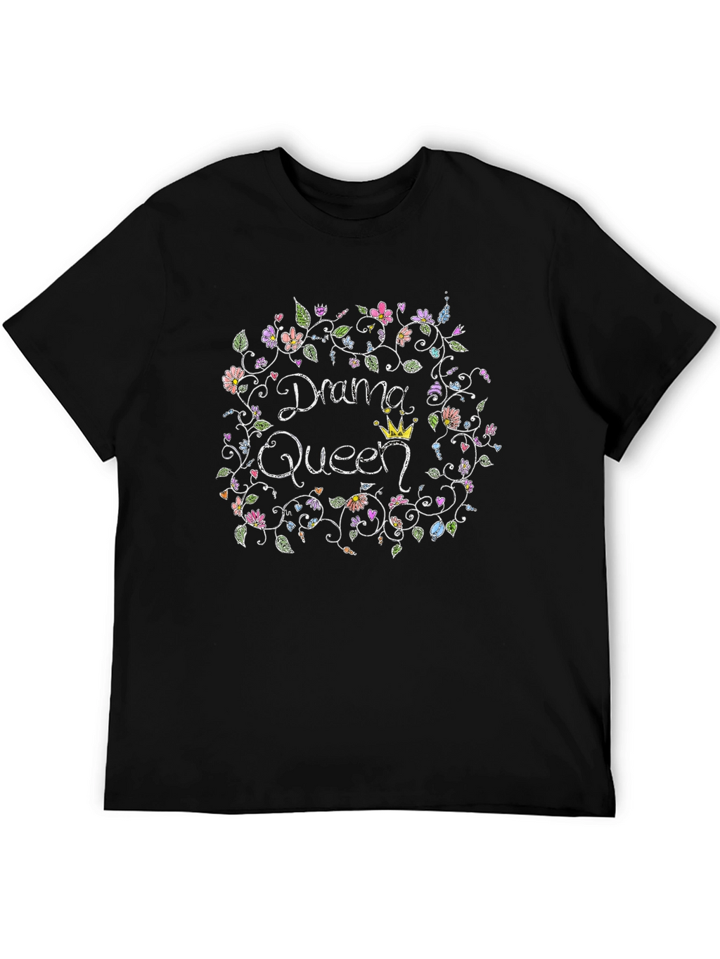 Drama Queen Floral T-Shirt - Quirky Cute Tee