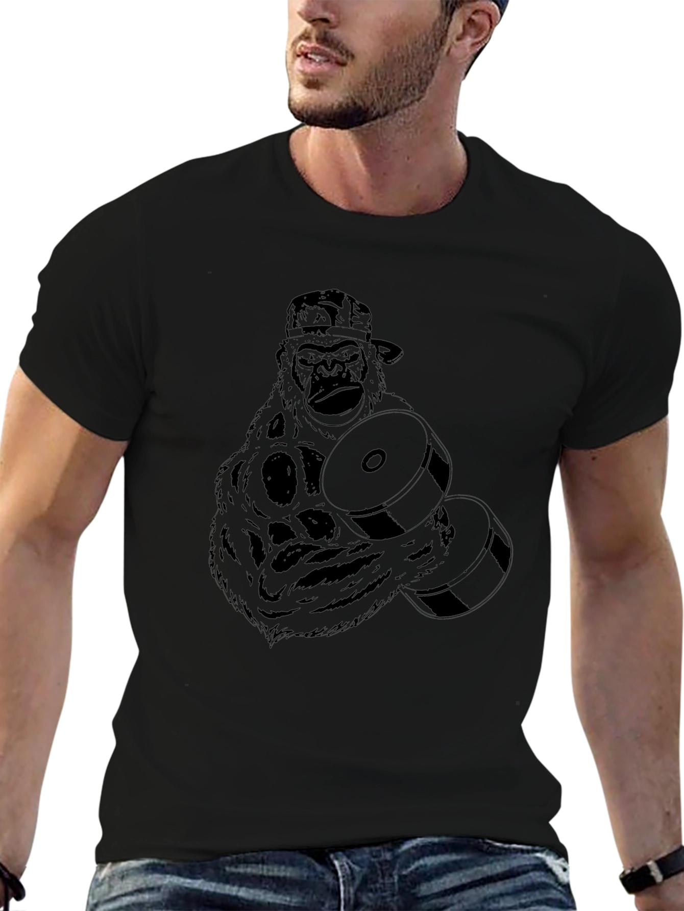 Gorilla Gym Black T-Shirt