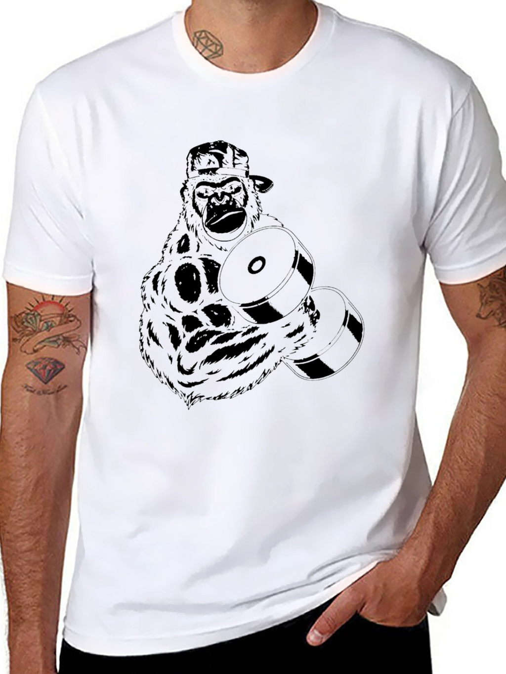 Gorilla Gym Black T-Shirt