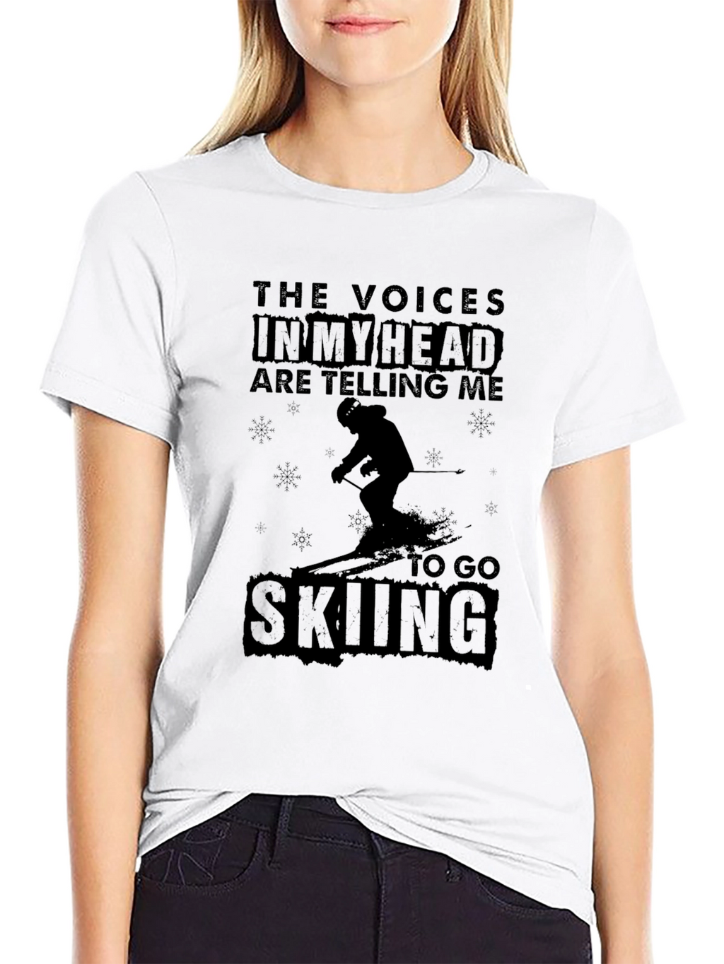 Go Skiing T-Shirt: The Voices in My Head