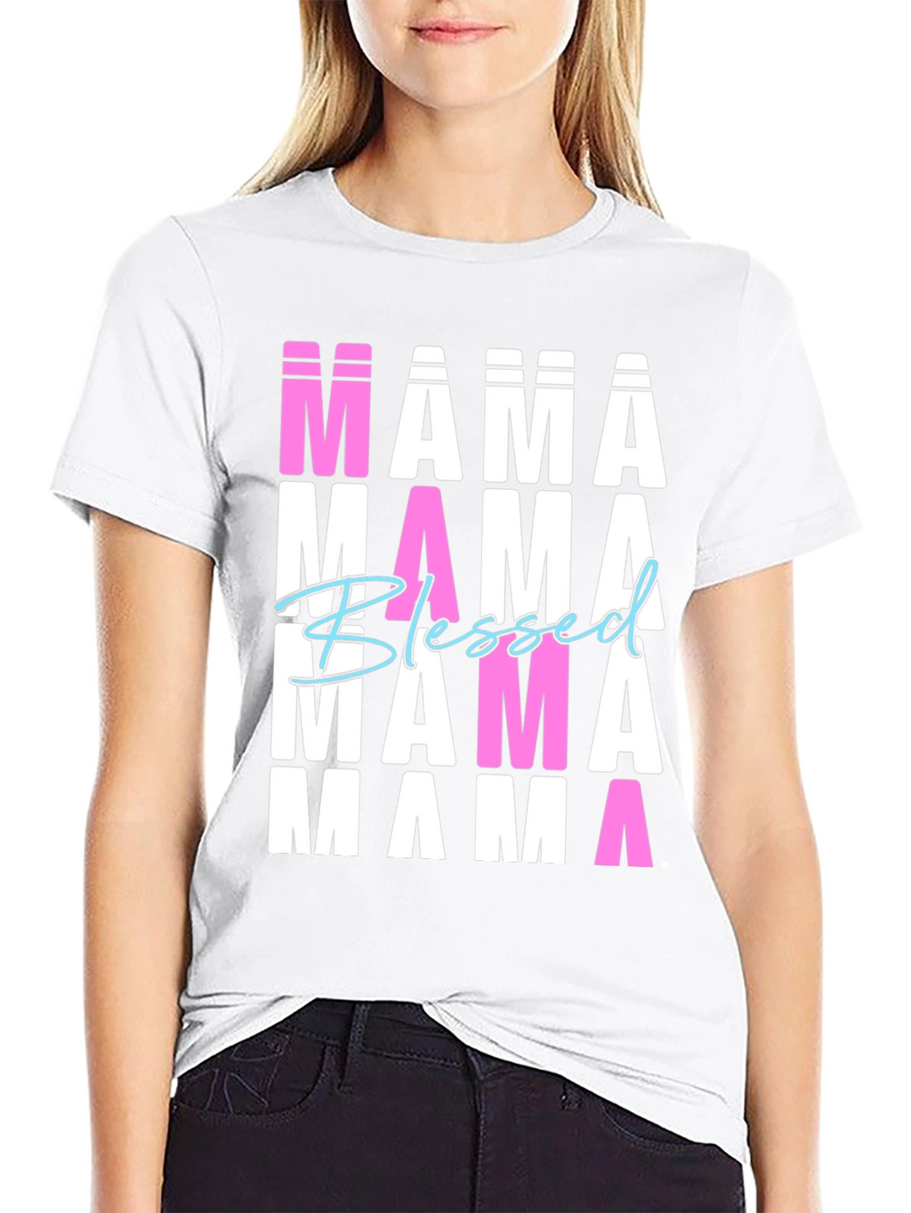 Blessed Mama T-Shirt Graphic Tee