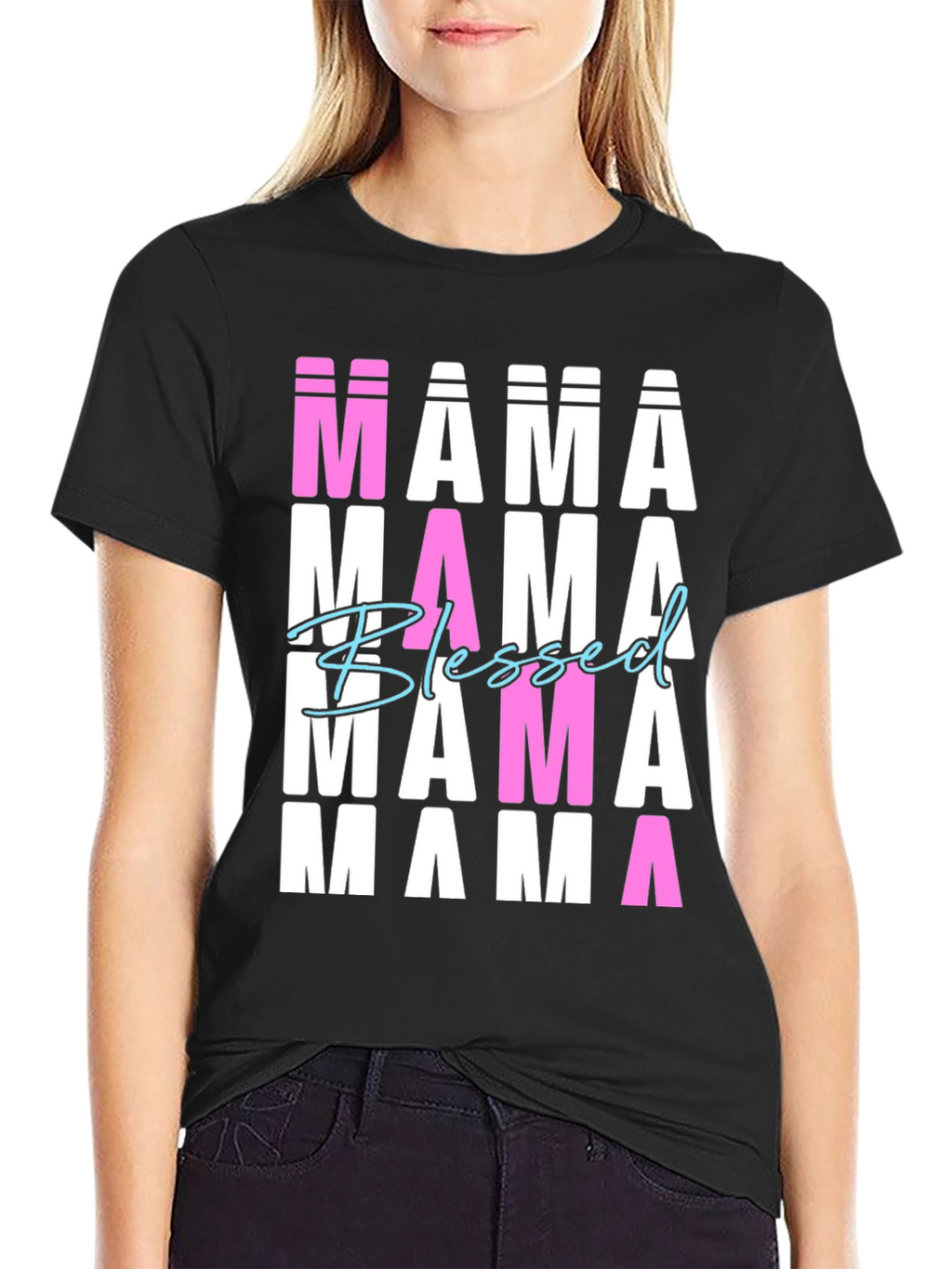 Blessed Mama T-Shirt Graphic Tee