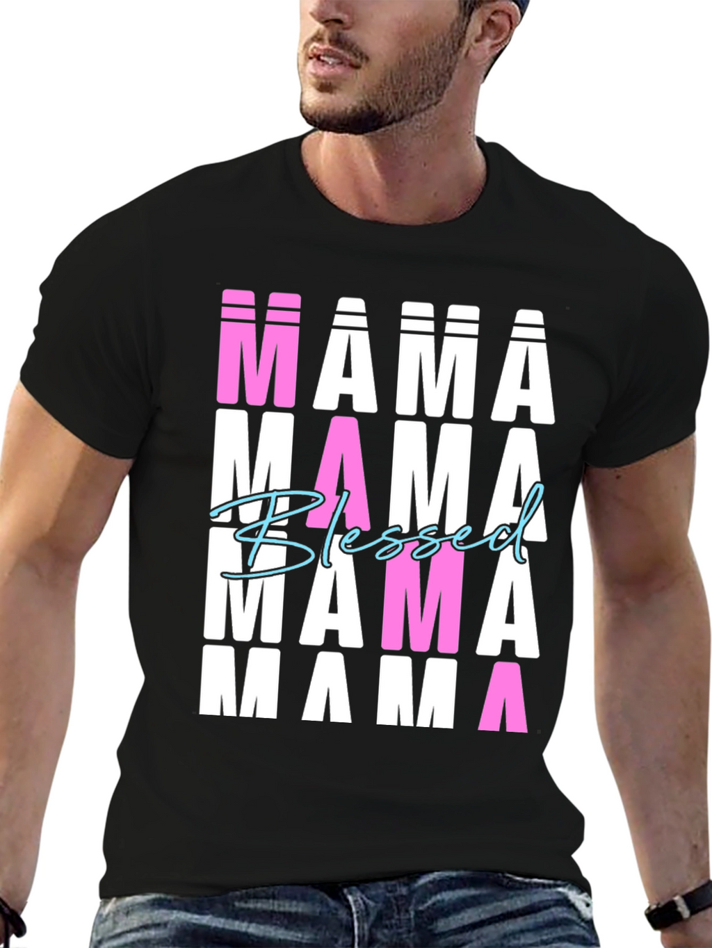 Blessed Mama T-Shirt Graphic Tee