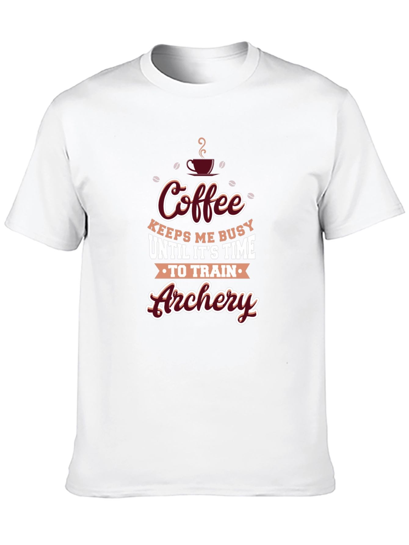 Coffee Archery Training Black T-Shirt