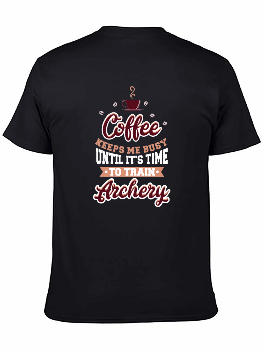 Coffee Archery Training Black T-Shirt