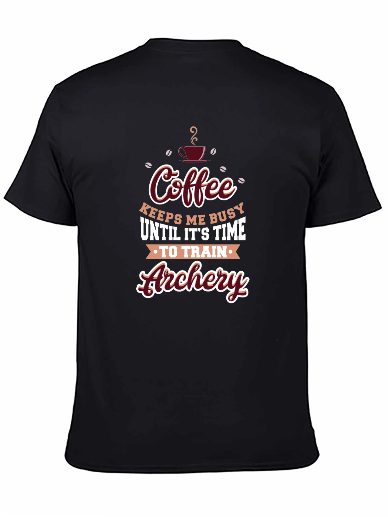 Coffee Archery Training Black T-Shirt