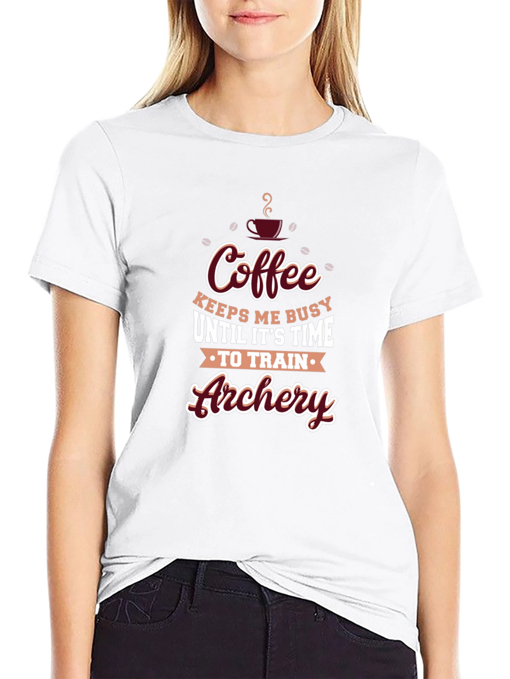 Coffee Archery Training Black T-Shirt