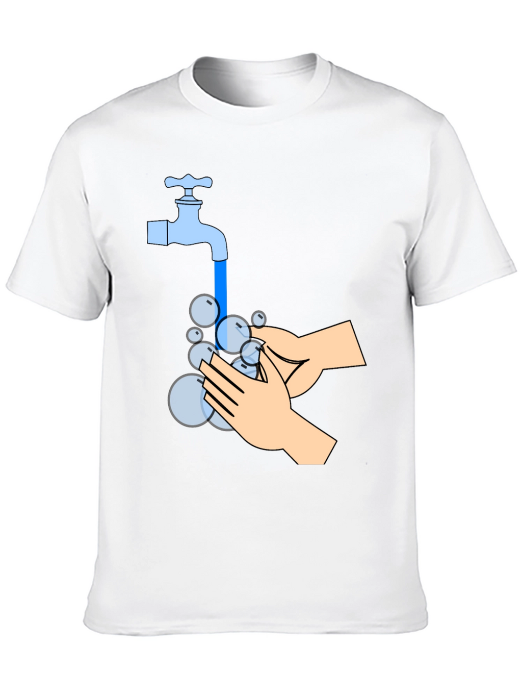 Wash Your Hands Graphic Tee - Black