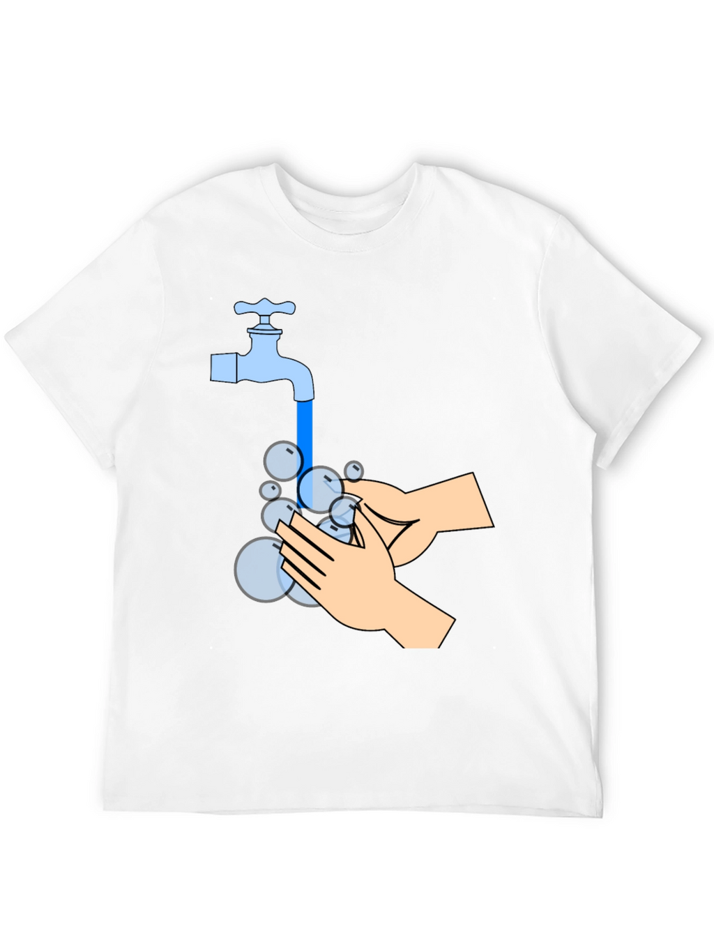 Wash Your Hands Graphic Tee - Black