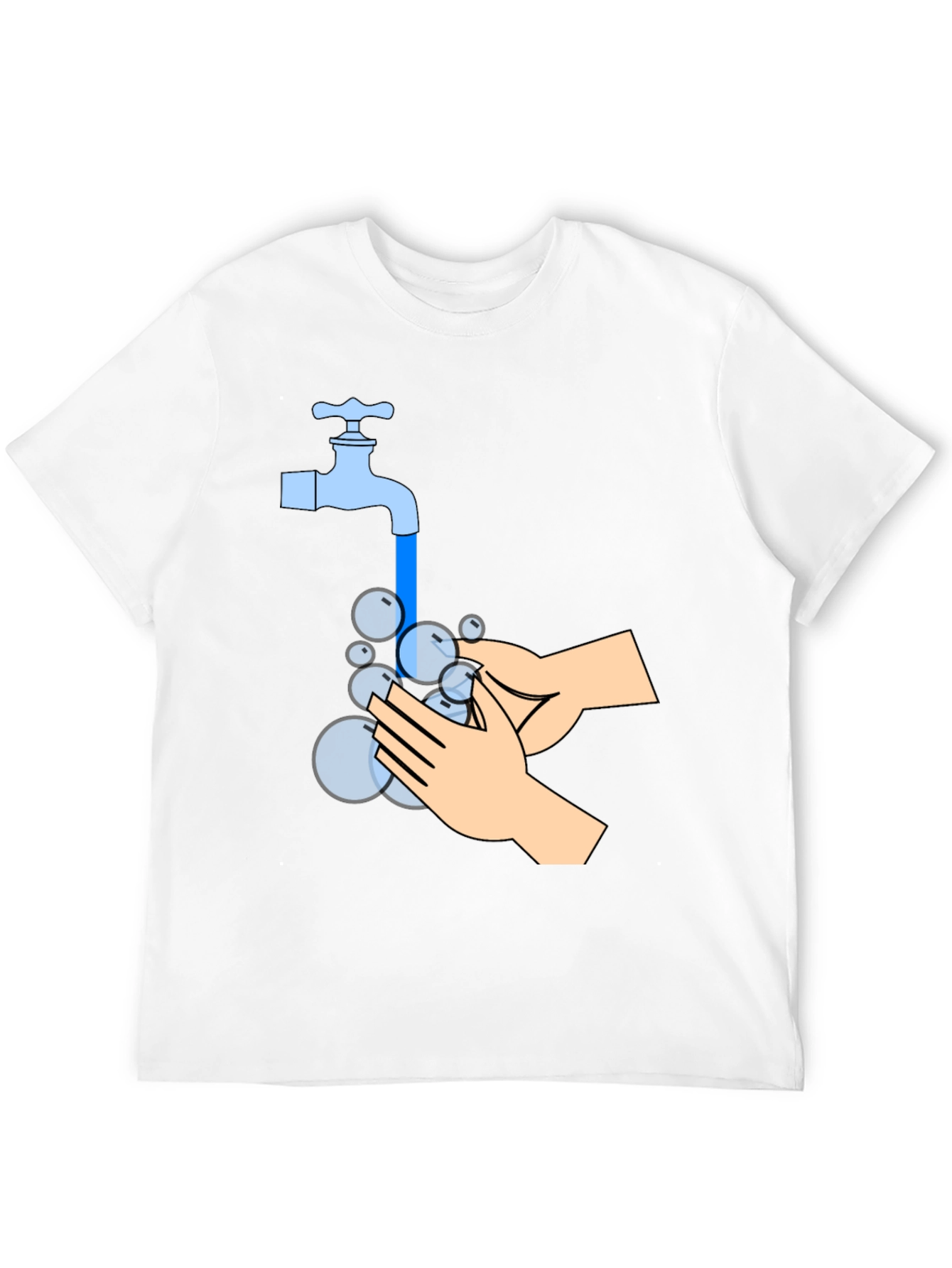 Wash Your Hands Graphic Tee - Black