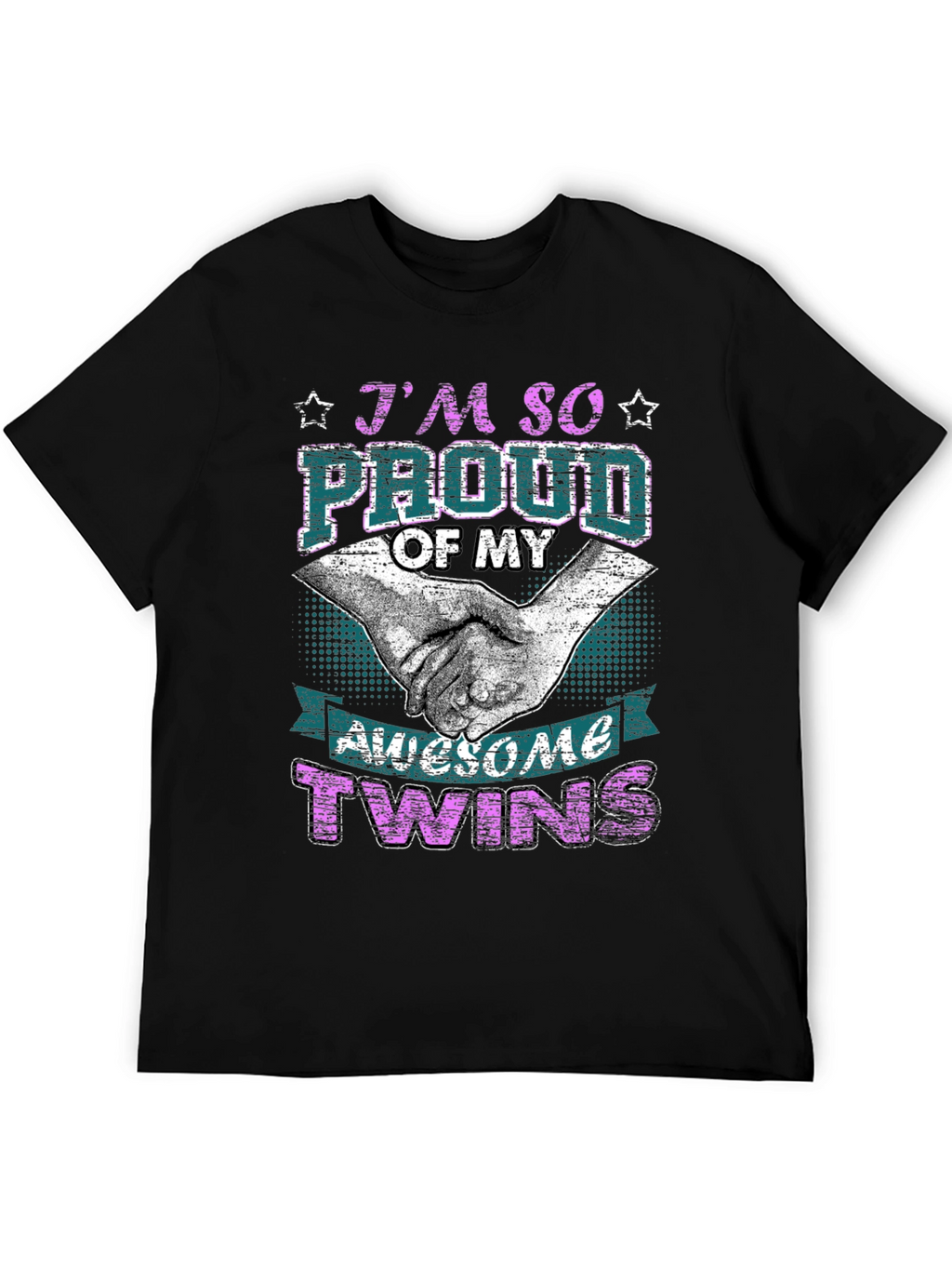 Proud Twins Parent Graphic T-Shirt