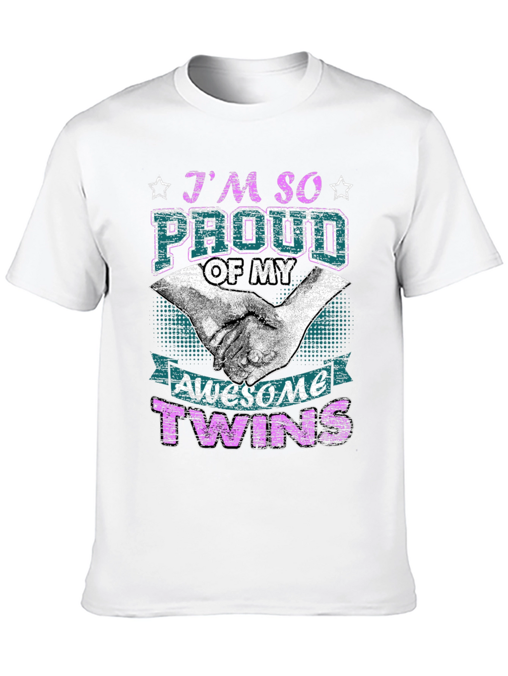 Proud Twins Parent Graphic T-Shirt