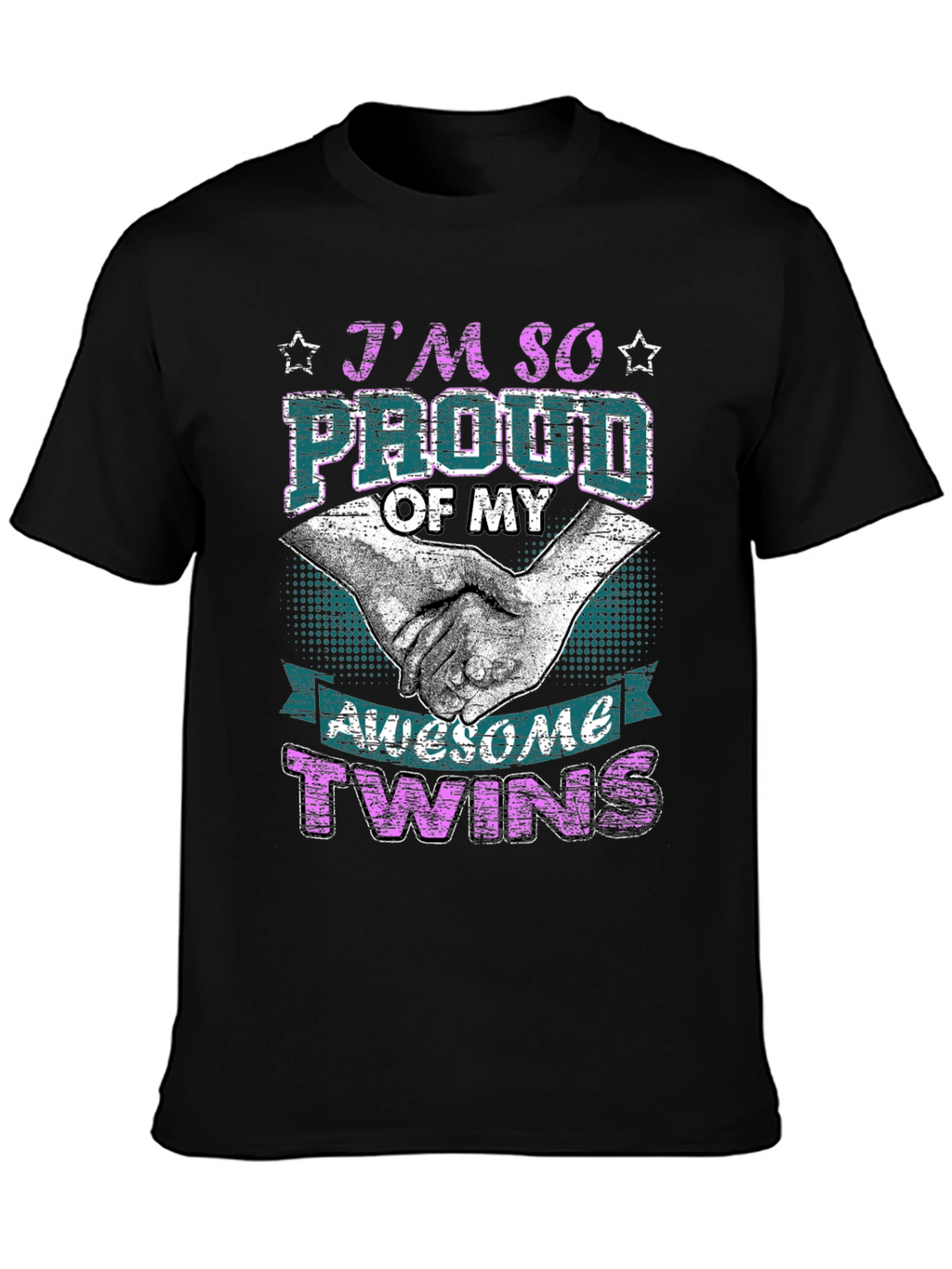 Proud Twins Parent Graphic T-Shirt