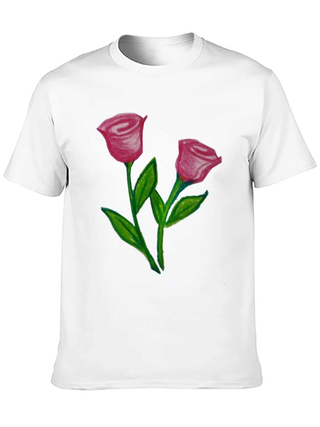 Floral Rose Graphic T-Shirt - Stylish Mens Tee