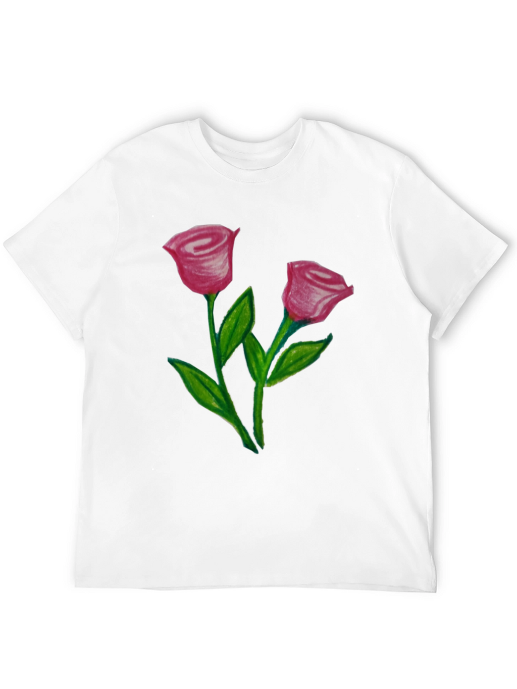 Floral Rose Graphic T-Shirt - Stylish Mens Tee