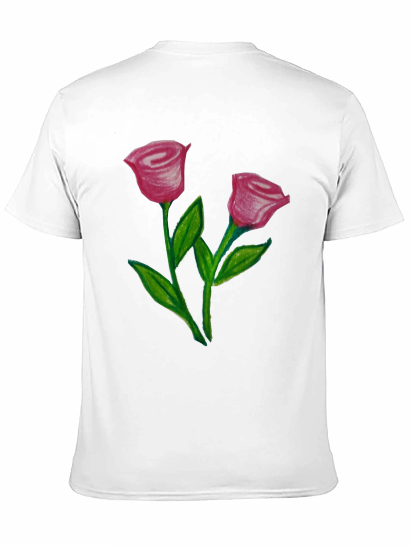 Floral Rose Graphic T-Shirt - Stylish Mens Tee