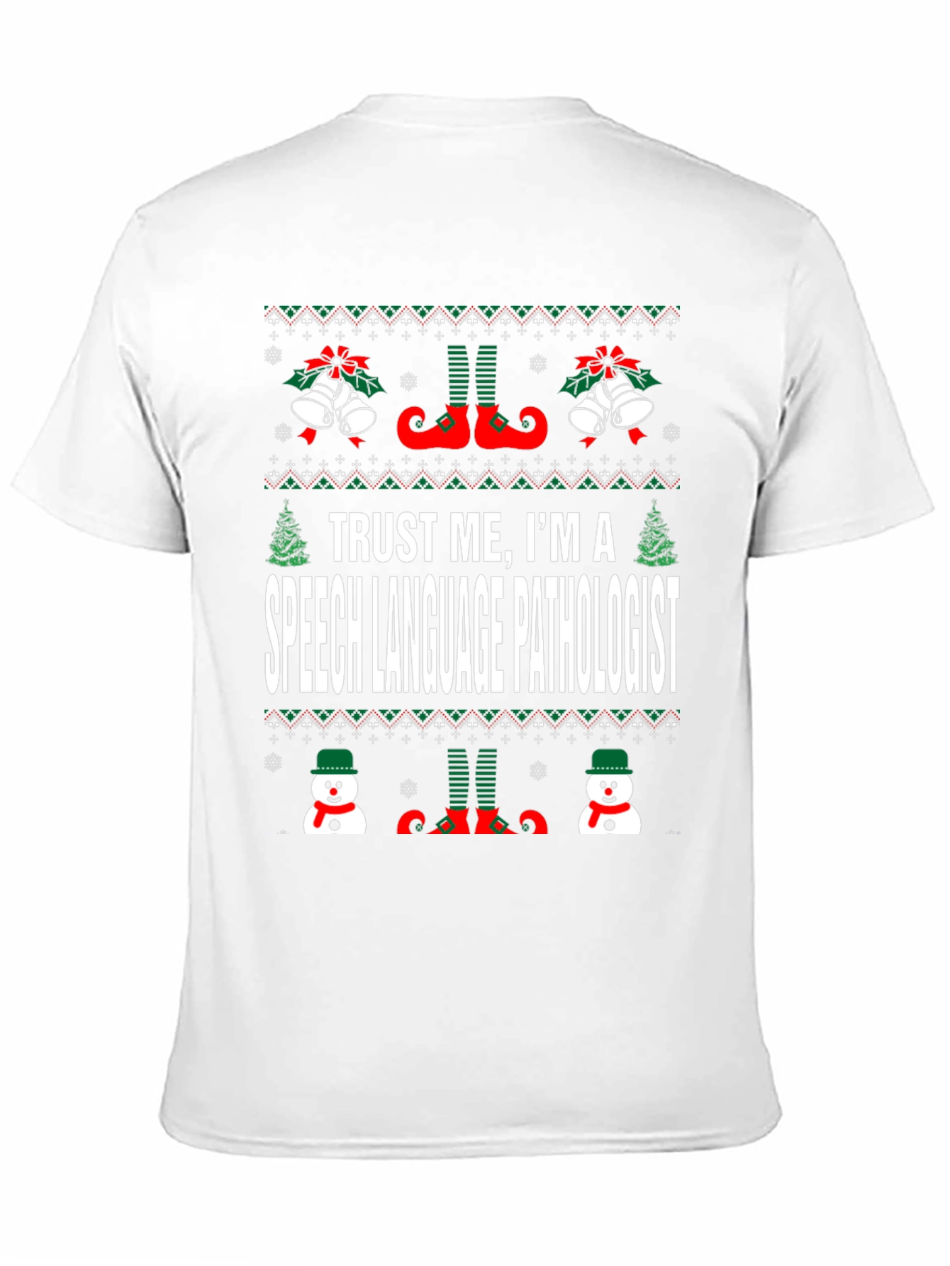 Speech Language Pathologist Ugly Christmas T-Shirt