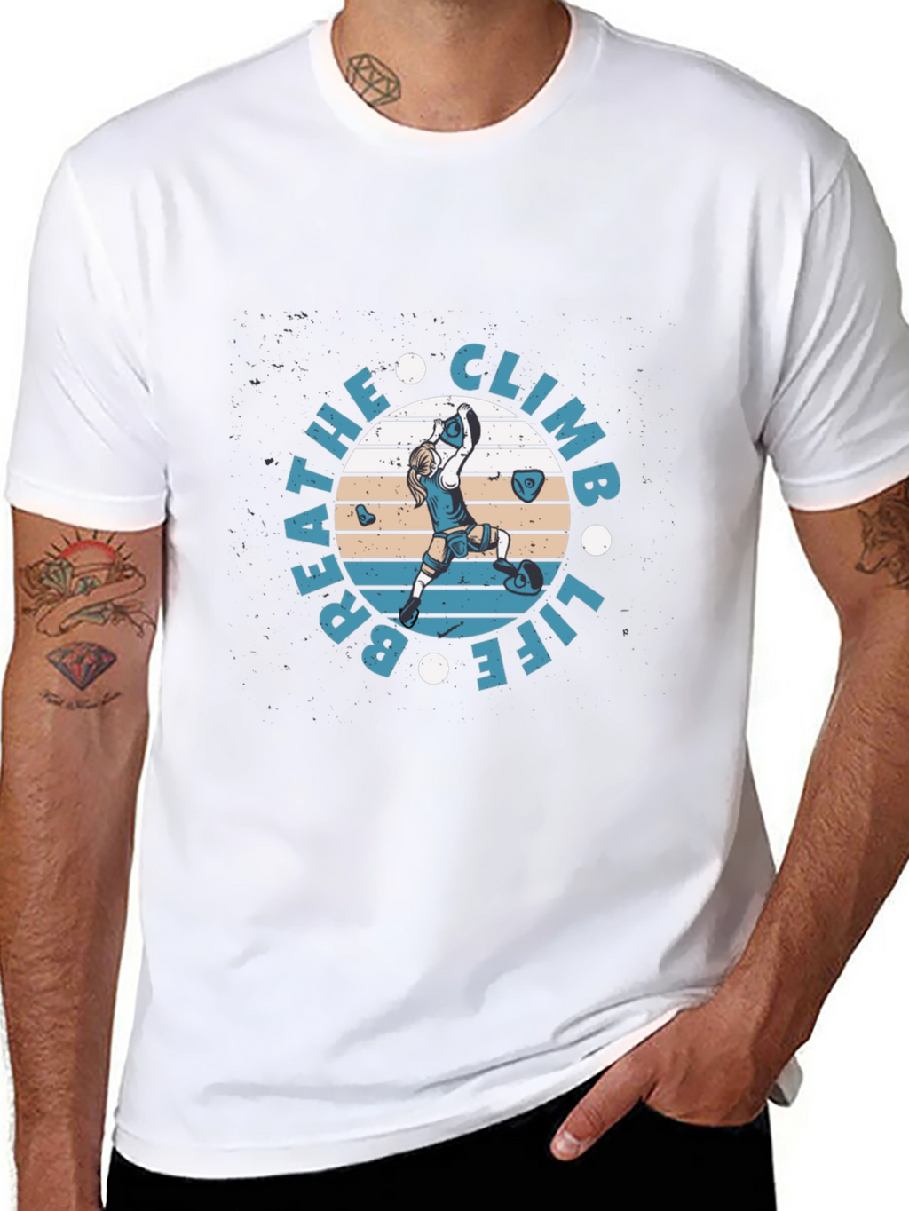 Breathe Climb Life Graphic T-Shirt