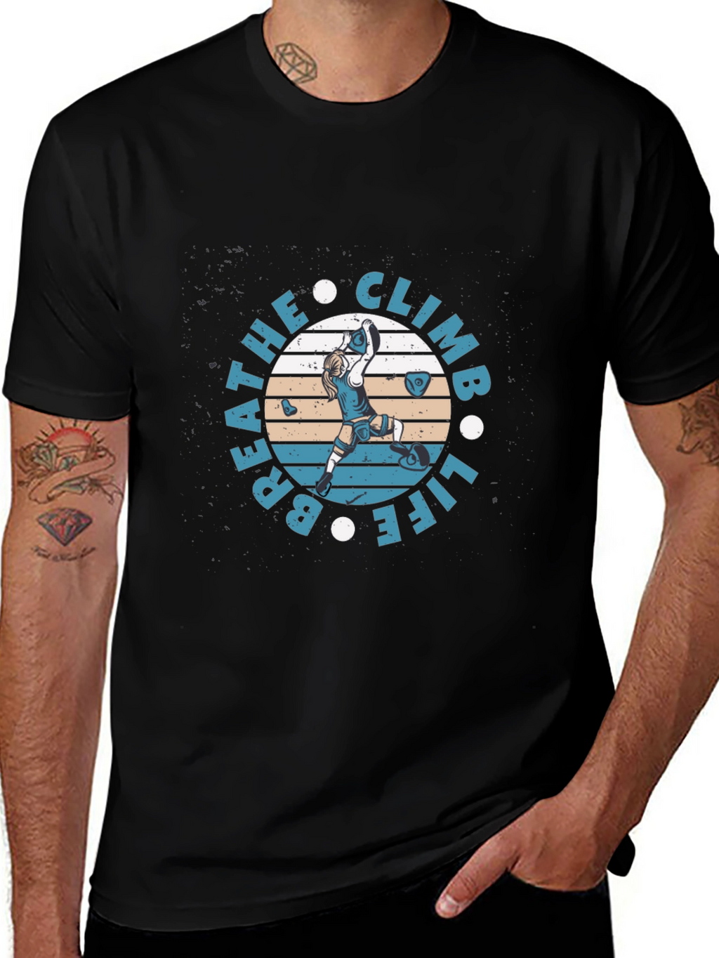 Breathe Climb Life Graphic T-Shirt