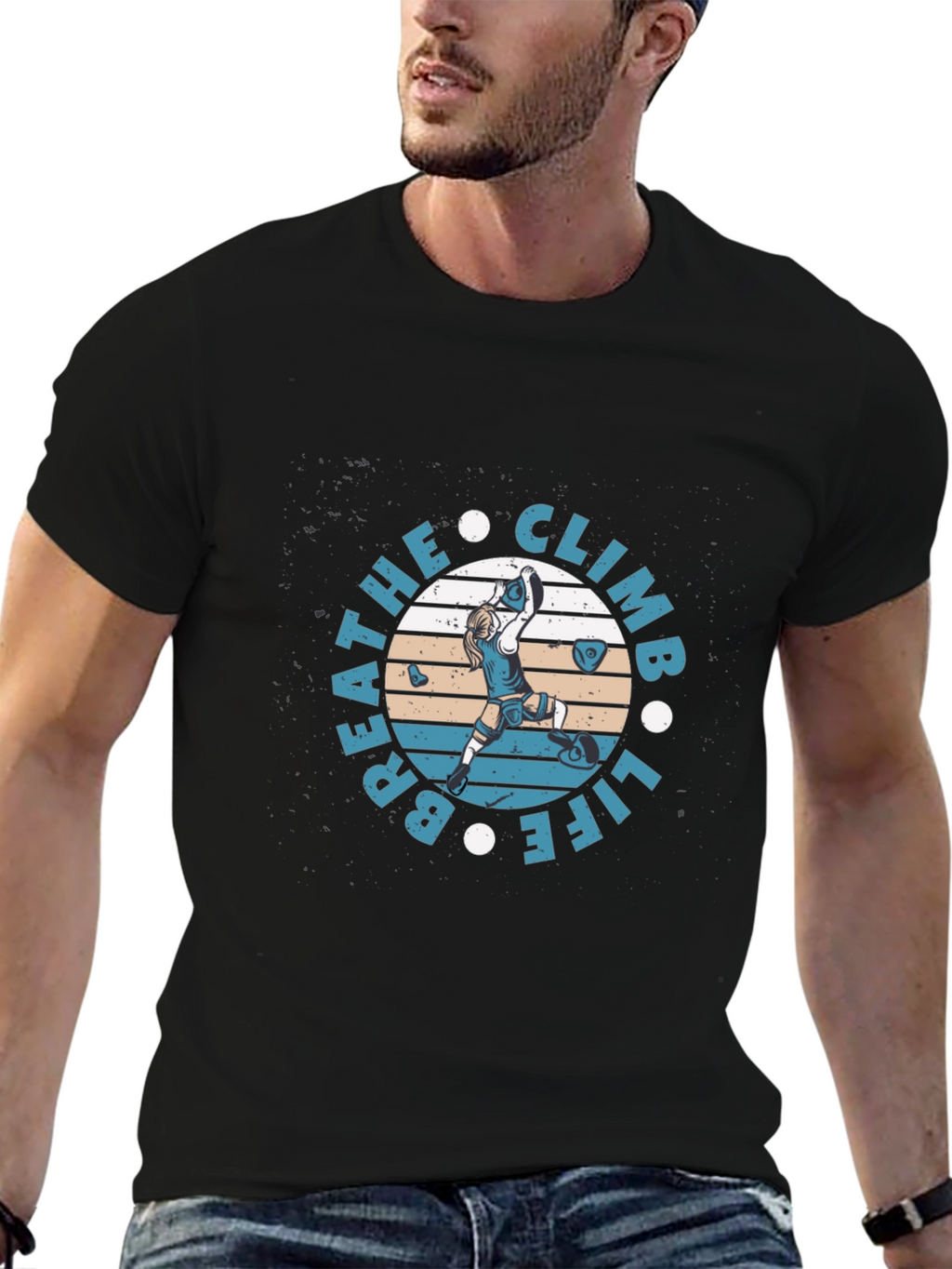 Breathe Climb Life Graphic T-Shirt