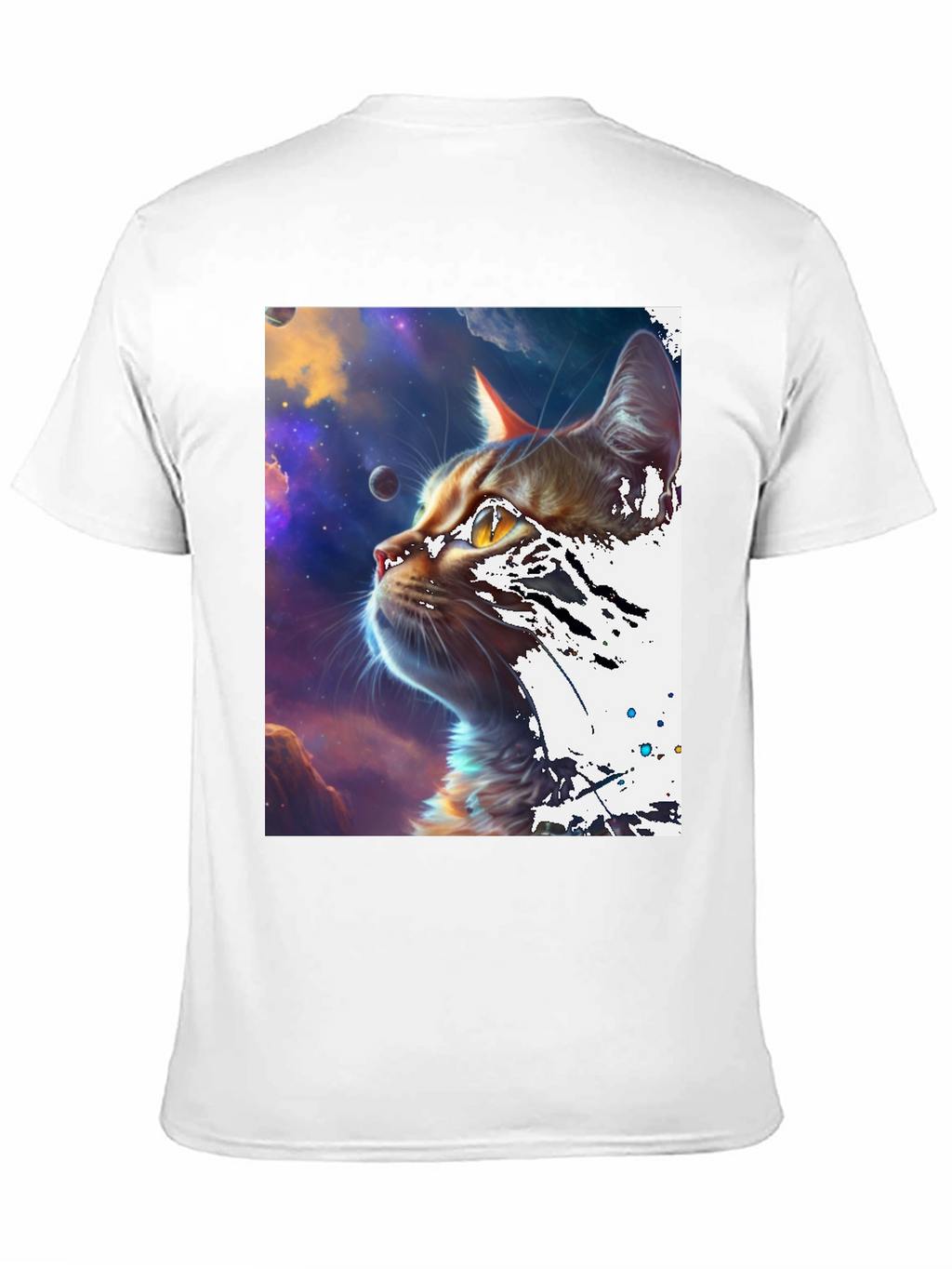 Cosmic Cat Black T-Shirt