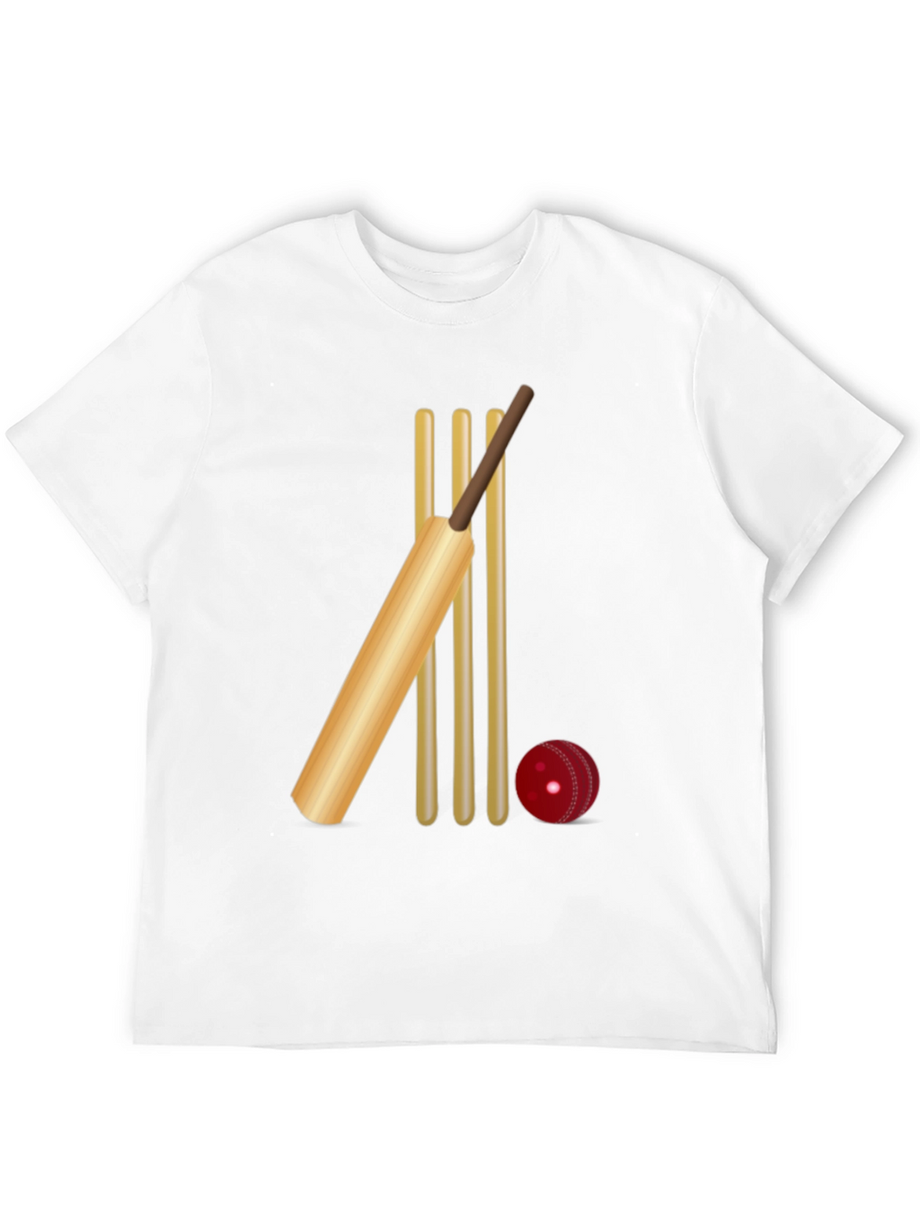 Cricket Bat & Wicket Graphic Tee