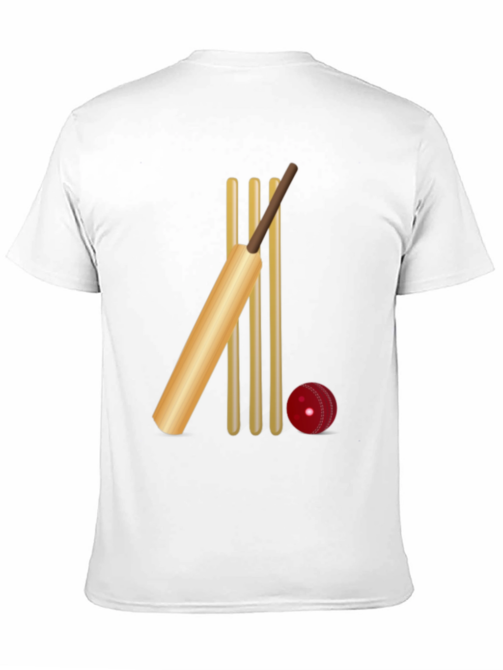 Cricket Bat & Wicket Graphic Tee
