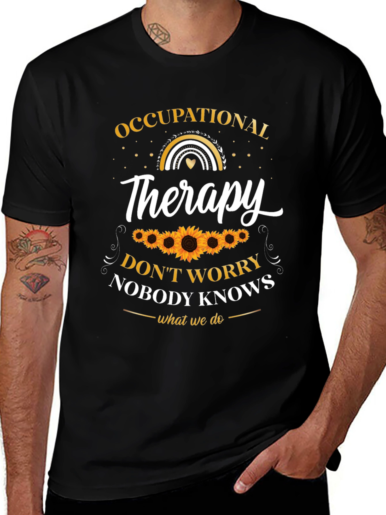 Occupational Therapy T-Shirt - Sunflower Design