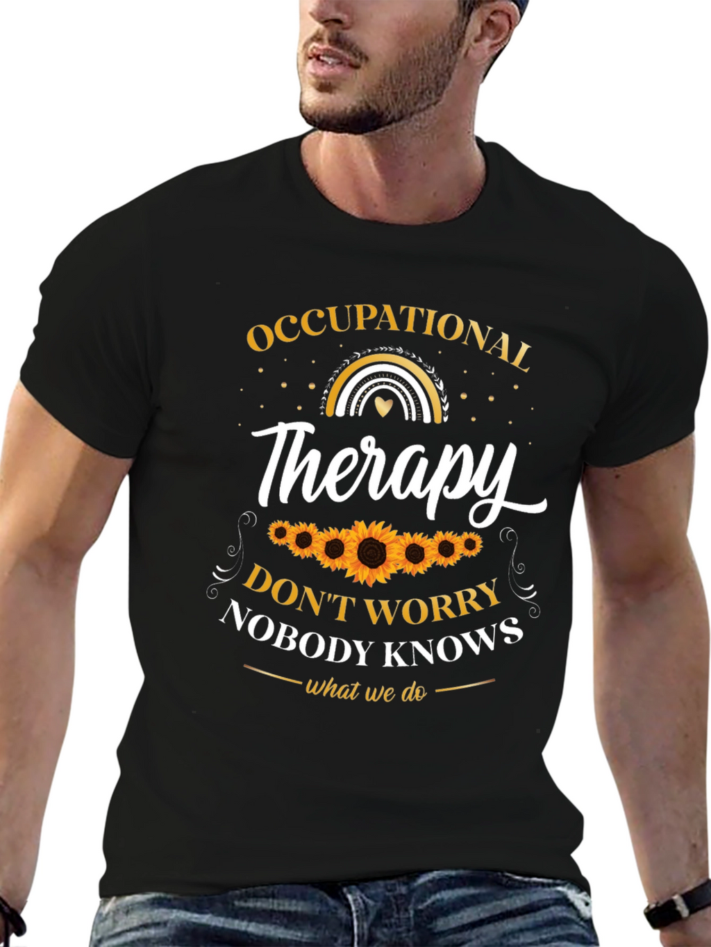 Occupational Therapy T-Shirt - Sunflower Design