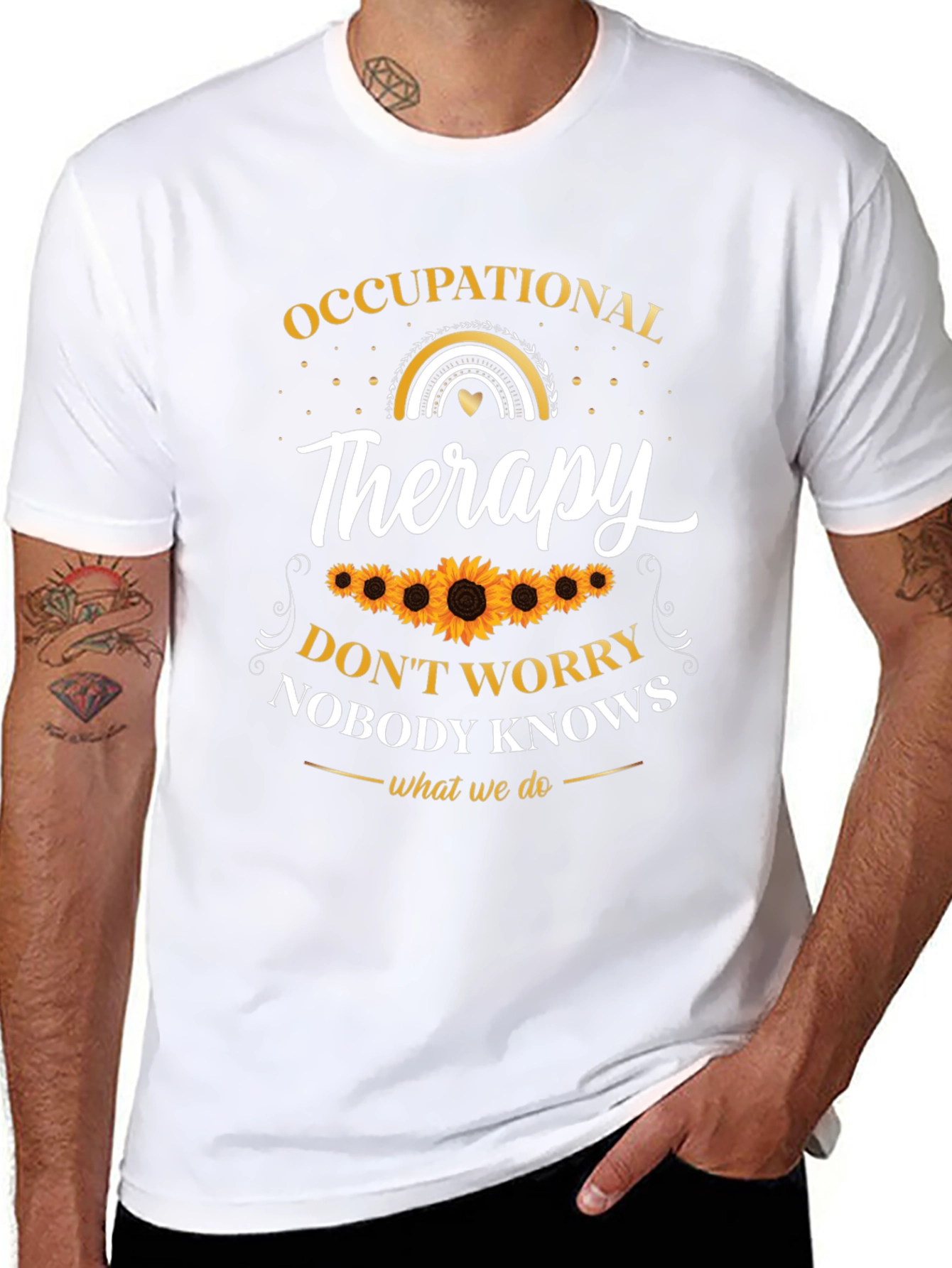Occupational Therapy T-Shirt - Sunflower Design