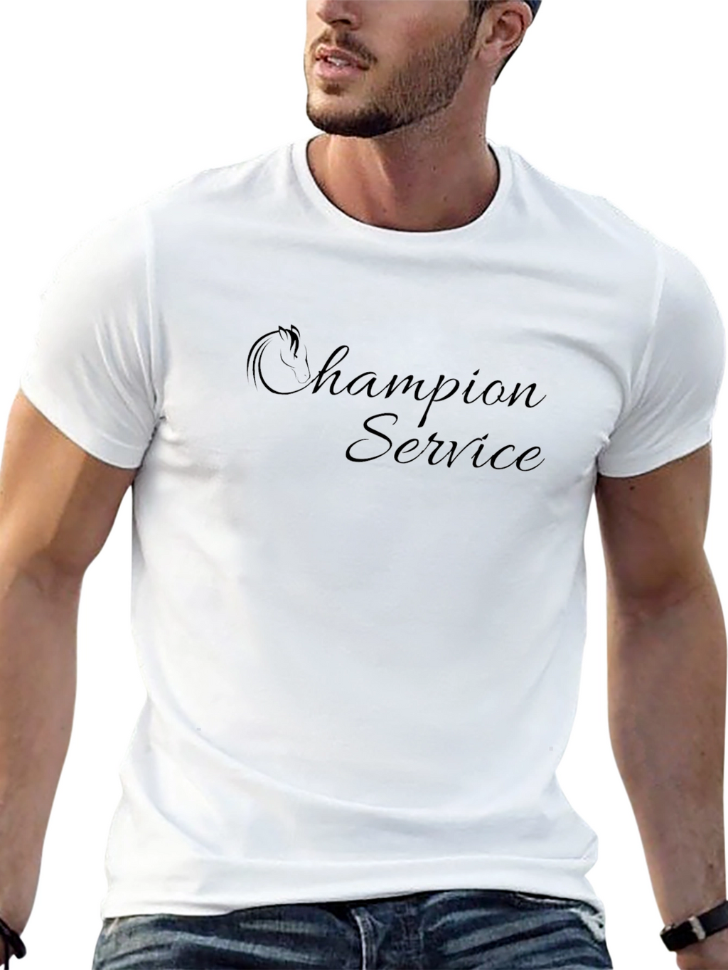 Champion Service Black T-Shirt