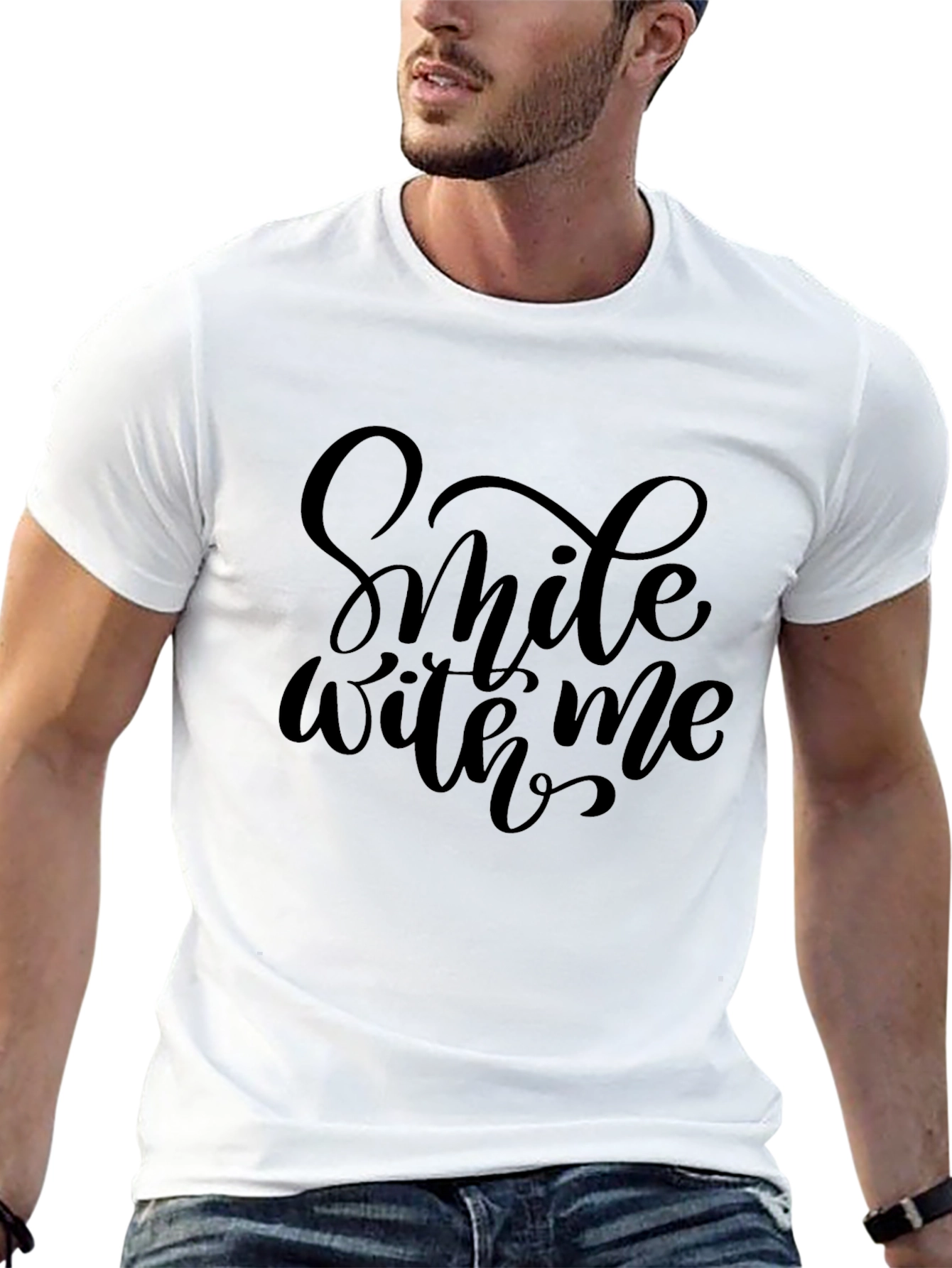 Smile With Me Black T-Shirt