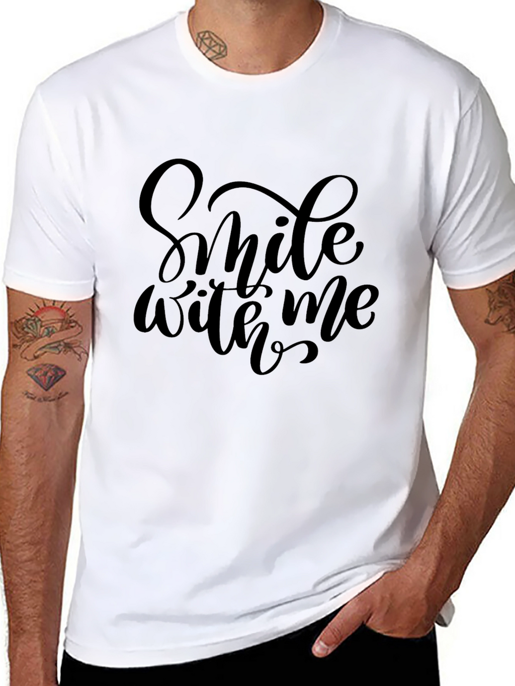 Smile With Me Black T-Shirt