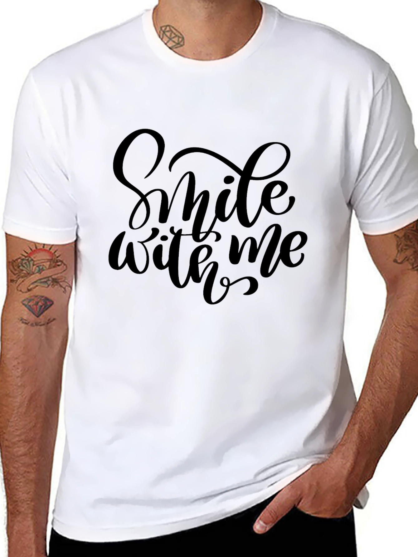 Smile With Me Black T-Shirt