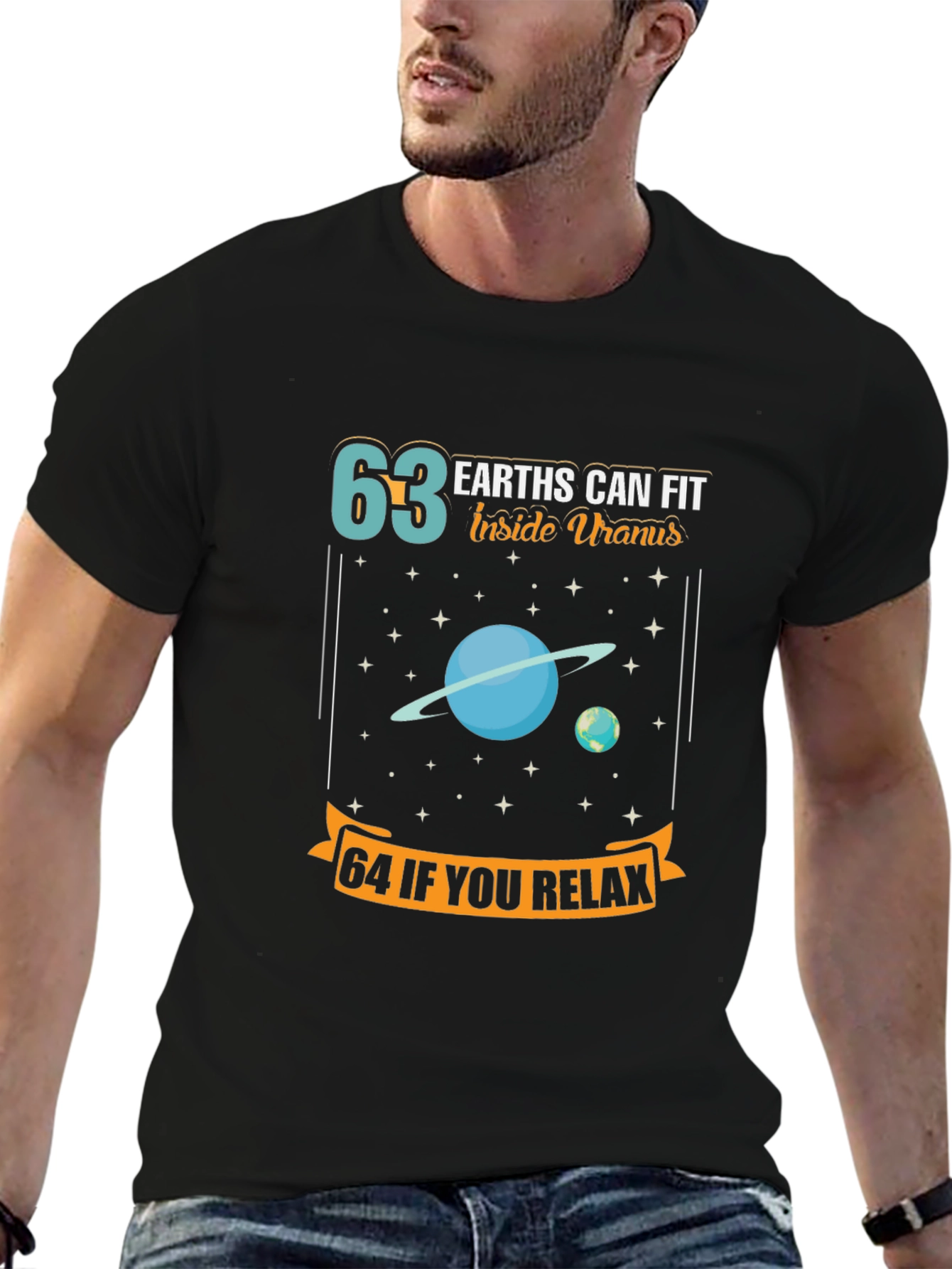 63 Earths Uranus Funny Space T-Shirt
