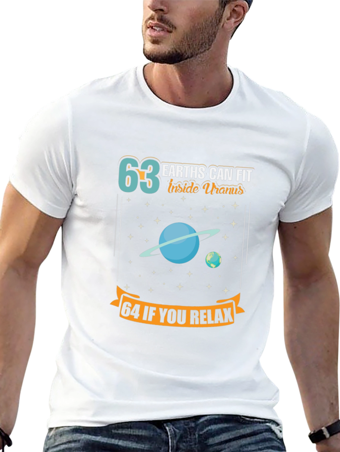 63 Earths Uranus Funny Space T-Shirt