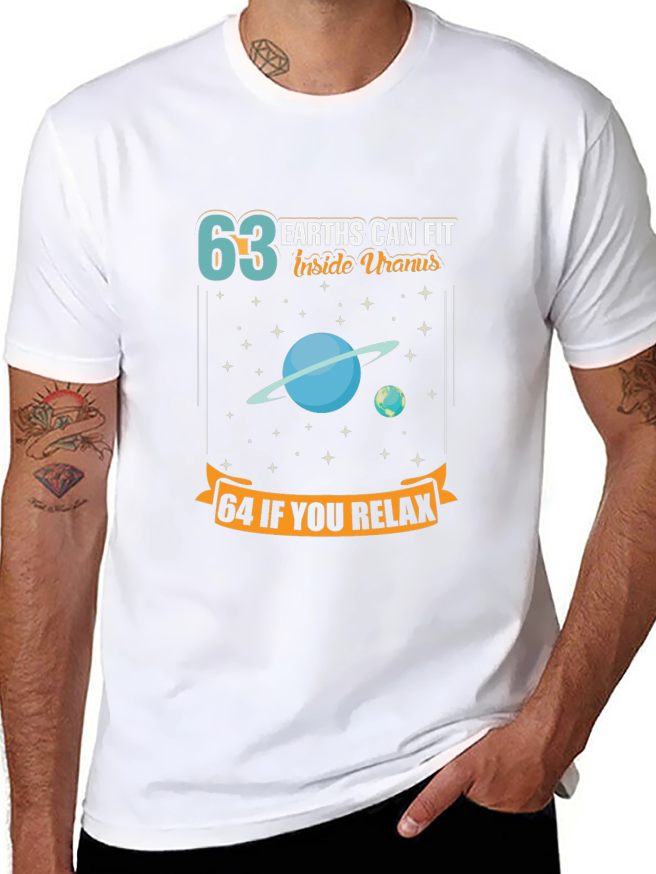63 Earths Uranus Funny Space T-Shirt