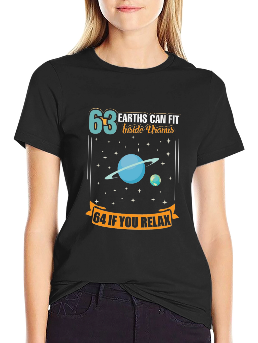 63 Earths Uranus Funny Space T-Shirt