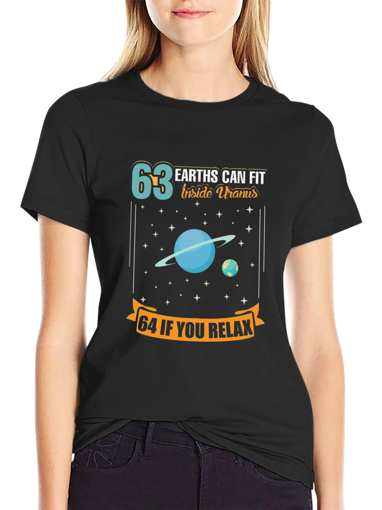 63 Earths Uranus Funny Space T-Shirt