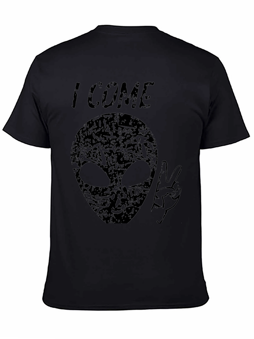 I Come In Peace Alien Graphic T-Shirt