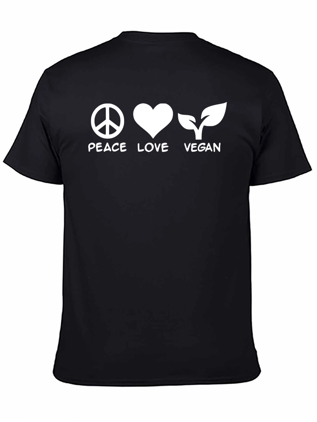 Peace Love Vegan T-Shirt - Unisex