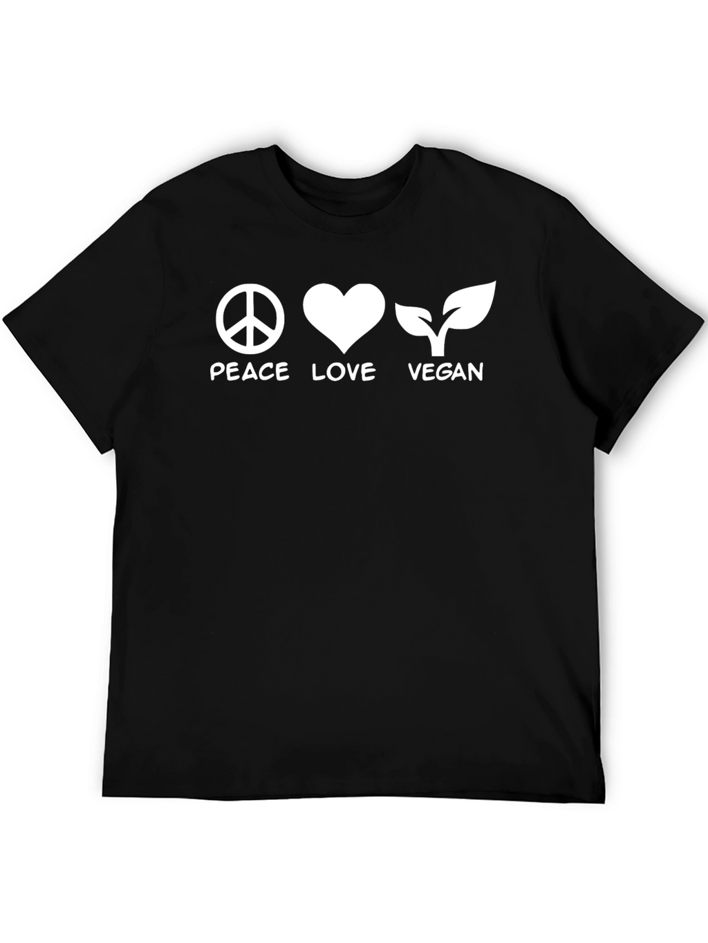Peace Love Vegan T-Shirt - Unisex