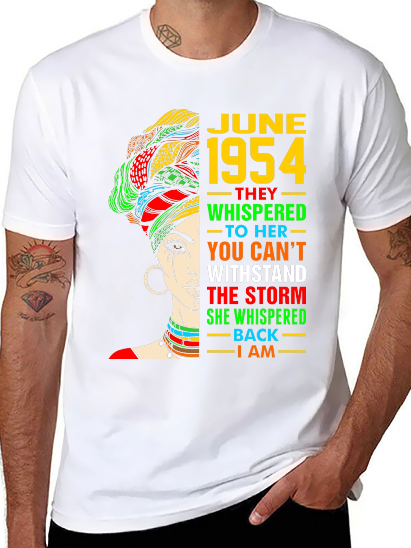 June 1954 Black Queen T-Shirt - Empowering Birthday Gift