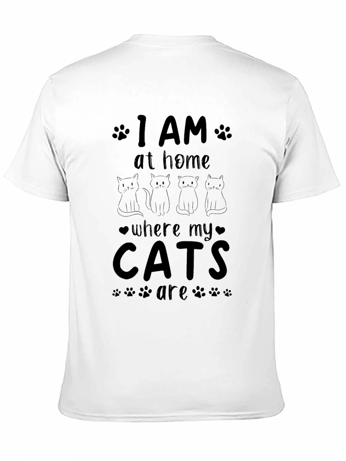 I AM Home Where My Cats Are T-Shirt